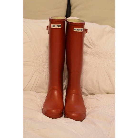 Hunter Shoes - Hunter Boots (Tall) - Red